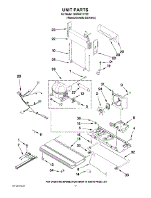 09 - Unit Parts parts for Whirlpool Refrigerator GI6FARXXY02 from AppliancePartsPros.com