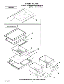 06 - Shelf Parts parts for Whirlpool Refrigerator W8CRNGMXQ00 from AppliancePartsPros.com