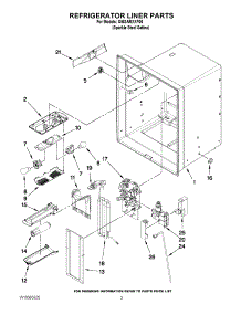 02 - Refrigerator Liner Parts parts for Whirlpool Refrigerator GI6SARXXF00 from AppliancePartsPros.com