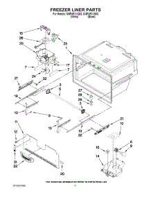06 - Freezer Liner Parts parts for Whirlpool Refrigerator GI6FARXXB02 from AppliancePartsPros.com