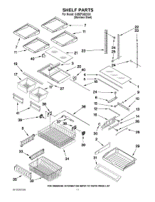 06 - Shelf Parts parts for Whirlpool Refrigerator G25EFSB23S8 from AppliancePartsPros.com