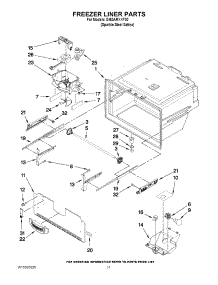 06 - Freezer Liner Parts parts for Whirlpool Refrigerator GI6SARXXF00 from AppliancePartsPros.com