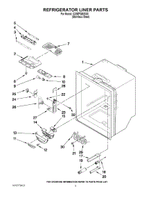 03 - Refrigerator Liner Parts parts for Whirlpool Refrigerator G20EFSB23S8 from AppliancePartsPros.com