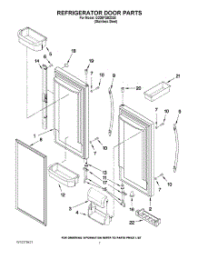 04 - Refrigerator Door Parts parts for Whirlpool Refrigerator G20EFSB23S8 from AppliancePartsPros.com