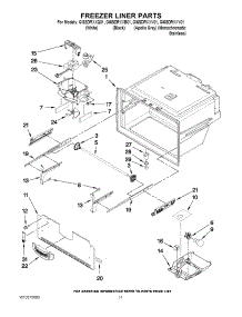 06 - Freezer Liner Parts parts for Whirlpool Refrigerator GI6SDRXXY01 from AppliancePartsPros.com
