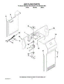 10 - Air Flow Parts parts for Whirlpool Refrigerator ED2CHQXVQ02 from AppliancePartsPros.com