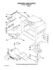 02 - Freezer Liner Parts parts for Whirlpool Refrigerator GX5FHDXVB04 from AppliancePartsPros.com