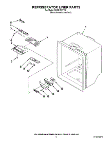 04 - Refrigerator Liner Parts parts for Whirlpool Refrigerator GX5SHDXVY05 from AppliancePartsPros.com