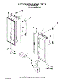 05 - Refrigerator Door Parts parts for Whirlpool Refrigerator GX5SHDXVY05 from AppliancePartsPros.com