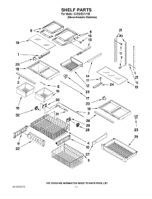 07 - Shelf Parts parts for Whirlpool Refrigerator GX5SHDXVY05 from AppliancePartsPros.com