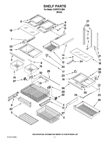 07 - Shelf Parts parts for Whirlpool Refrigerator GX5FHTXVB04 from AppliancePartsPros.com