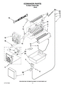 08 - Icemaker Parts parts for Whirlpool Refrigerator GX5FHTXVB04 from AppliancePartsPros.com