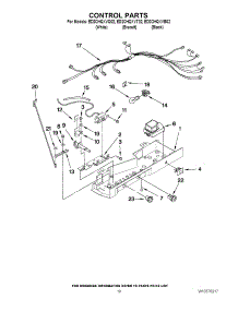 11 - Control Parts parts for Whirlpool Refrigerator ED2CHQXVB02 from AppliancePartsPros.com