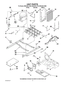 09 - Unit Parts parts for Whirlpool Refrigerator ED2CHQXVT02 from AppliancePartsPros.com