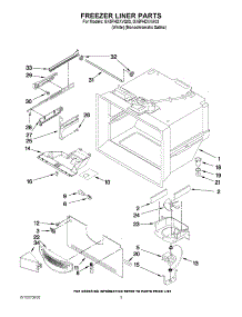 02 - Freezer Liner Parts parts for Whirlpool Refrigerator GX5FHDXVA03 from AppliancePartsPros.com