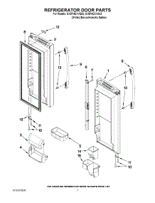 05 - Refrigerator Door Parts parts for Whirlpool Refrigerator GX5FHDXVA03 from AppliancePartsPros.com
