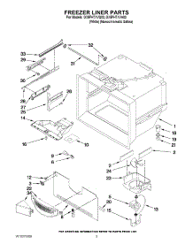 02 - Freezer Liner Parts parts for Whirlpool Refrigerator GX5FHTXVA03 from AppliancePartsPros.com