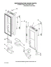 05 - Refrigerator Door Parts parts for Whirlpool Refrigerator GX5FHTXVA03 from AppliancePartsPros.com