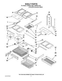 07 - Shelf Parts parts for Whirlpool Refrigerator GX5FHDXVA03 from AppliancePartsPros.com