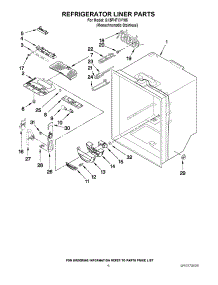 04 - Refrigerator Liner Parts parts for Whirlpool Refrigerator GX5FHTXVY05 from AppliancePartsPros.com