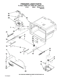 06 - Freezer Liner Parts parts for Whirlpool Refrigerator GI6FDRXXB01 from AppliancePartsPros.com