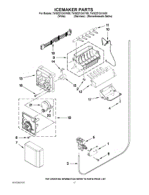 10 - Icemaker Parts parts for Whirlpool Refrigerator 7WSC21C4XA00 from AppliancePartsPros.com
