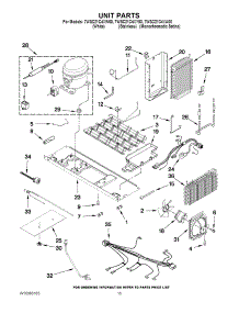 09 - Unit Parts parts for Whirlpool Refrigerator 7WSC21C4XY00 from AppliancePartsPros.com