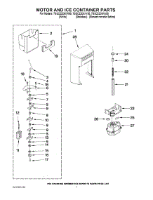 05 - Motor And Ice Container Parts parts for Whirlpool Refrigerator 7GSC22C6XA00 from AppliancePartsPros.com