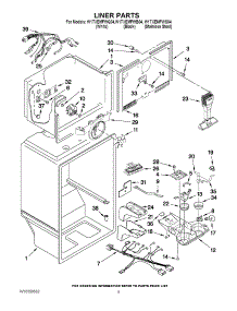 03 - Liner Parts parts for Whirlpool Refrigerator W1TXEMFWQ04 from AppliancePartsPros.com