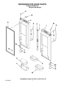 04 - Refrigerator Door Parts parts for Whirlpool Refrigerator 6GX0FHDXXY2 from AppliancePartsPros.com