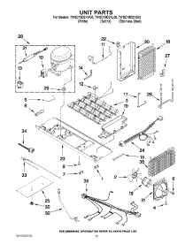 09 - Unit Parts parts for Whirlpool Refrigerator 7WSC19D2XL00 from AppliancePartsPros.com