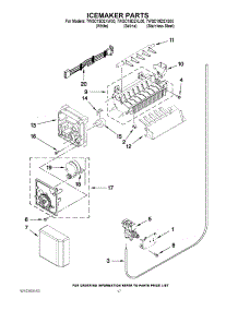 10 - Icemaker Parts parts for Whirlpool Refrigerator 7WSC19D2XL00 from AppliancePartsPros.com