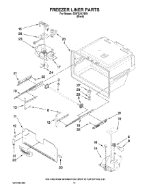 06 - Freezer Liner Parts parts for Whirlpool Refrigerator GI0FSAXVB04 from AppliancePartsPros.com