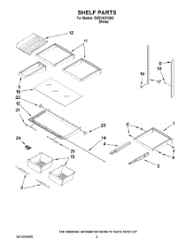03 - Shelf Parts parts for Whirlpool Refrigerator GI5SVAXVQ03 from AppliancePartsPros.com