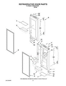 07 - Refrigerator Door Parts parts for Whirlpool Refrigerator GI5SVAXVQ03 from AppliancePartsPros.com
