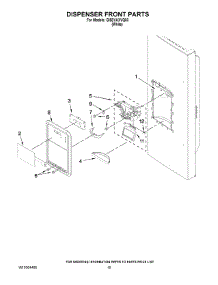 08 - Dispenser Front Parts parts for Whirlpool Refrigerator GI5SVAXVQ03 from AppliancePartsPros.com