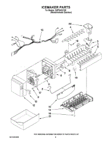 05 - Icemaker Parts parts for Whirlpool Refrigerator GI5FSAXVY05 from AppliancePartsPros.com
