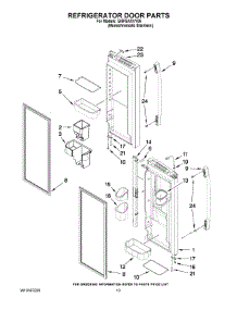 07 - Refrigerator Door Parts parts for Whirlpool Refrigerator GI5FSAXVY05 from AppliancePartsPros.com