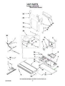 10 - Unit Parts parts for Whirlpool Refrigerator GI5FSAXVY05 from AppliancePartsPros.com