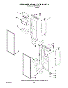 07 - Refrigerator Door Parts parts for Whirlpool Refrigerator GI5FVAXVB04 from AppliancePartsPros.com