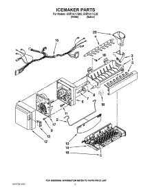 05 - Icemaker Parts parts for Whirlpool Refrigerator GI5FVAXVL02 from AppliancePartsPros.com