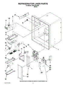 02 - Refrigerator Liner Parts parts for Whirlpool Refrigerator GI5SVAXVQ02 from AppliancePartsPros.com