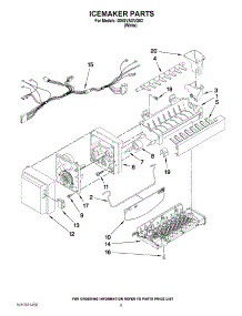 05 - Icemaker Parts parts for Whirlpool Refrigerator GI5SVAXVQ02 from AppliancePartsPros.com