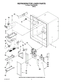 02 - Refrigerator Liner Parts parts for Whirlpool Refrigerator GI5SVAXVB03 from AppliancePartsPros.com