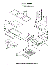 03 - Shelf Parts parts for Whirlpool Refrigerator GI0FSAXVY04 from AppliancePartsPros.com