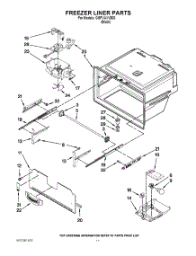 06 - Freezer Liner Parts parts for Whirlpool Refrigerator GI5FVAXVB03 from AppliancePartsPros.com
