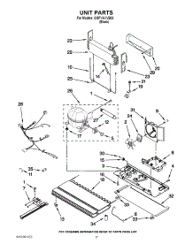 10 - Unit Parts parts for Whirlpool Refrigerator GI5FVAXVB03 from AppliancePartsPros.com