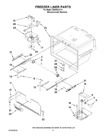 06 - Freezer Liner Parts parts for Whirlpool Refrigerator 7GI5FSAXVY4 from AppliancePartsPros.com