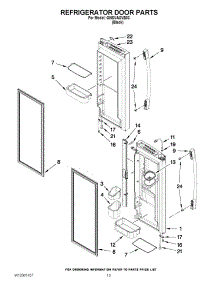 07 - Refrigerator Door Parts parts for Whirlpool Refrigerator GI5SVAXVB03 from AppliancePartsPros.com