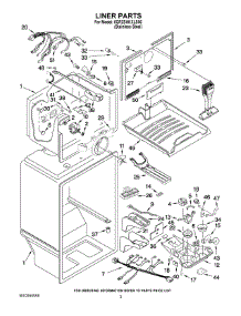 02 - Liner Parts parts for Whirlpool Refrigerator 5GR2SHKXLS06 from AppliancePartsPros.com